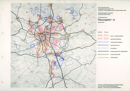 Development plan for transportation planning in Ingolstadt, created by Leicher