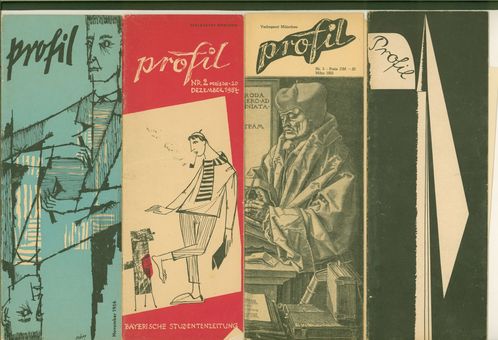 various editions of the Bavarian student newspaper "profil"